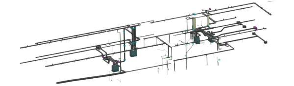 Maquette BIM CVC - AxeoBIM Plateforme de collaboration BIM